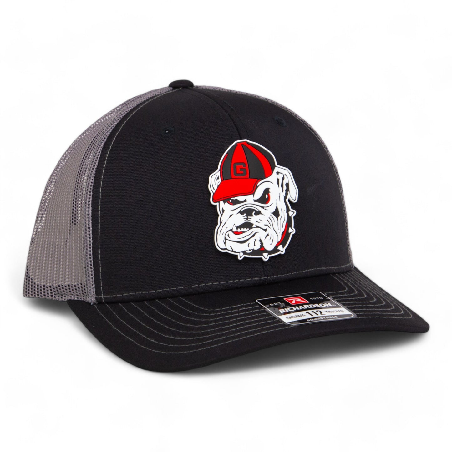 Georgia Bulldogs Retro UGA 3D Snapback Trucker Hat- Black/ Charcoal