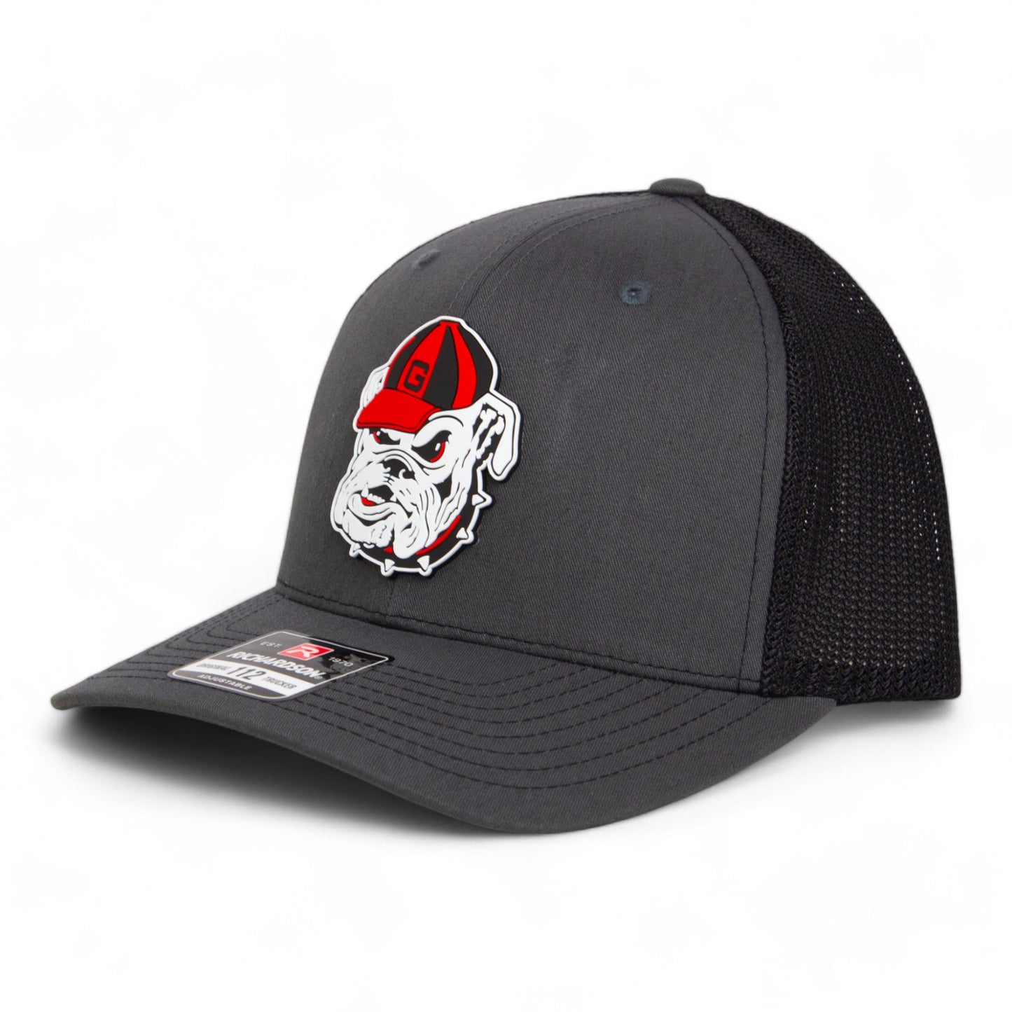 Georgia Bulldogs Retro UGA 3D Snapback Trucker Hat- Charcoal/ Black