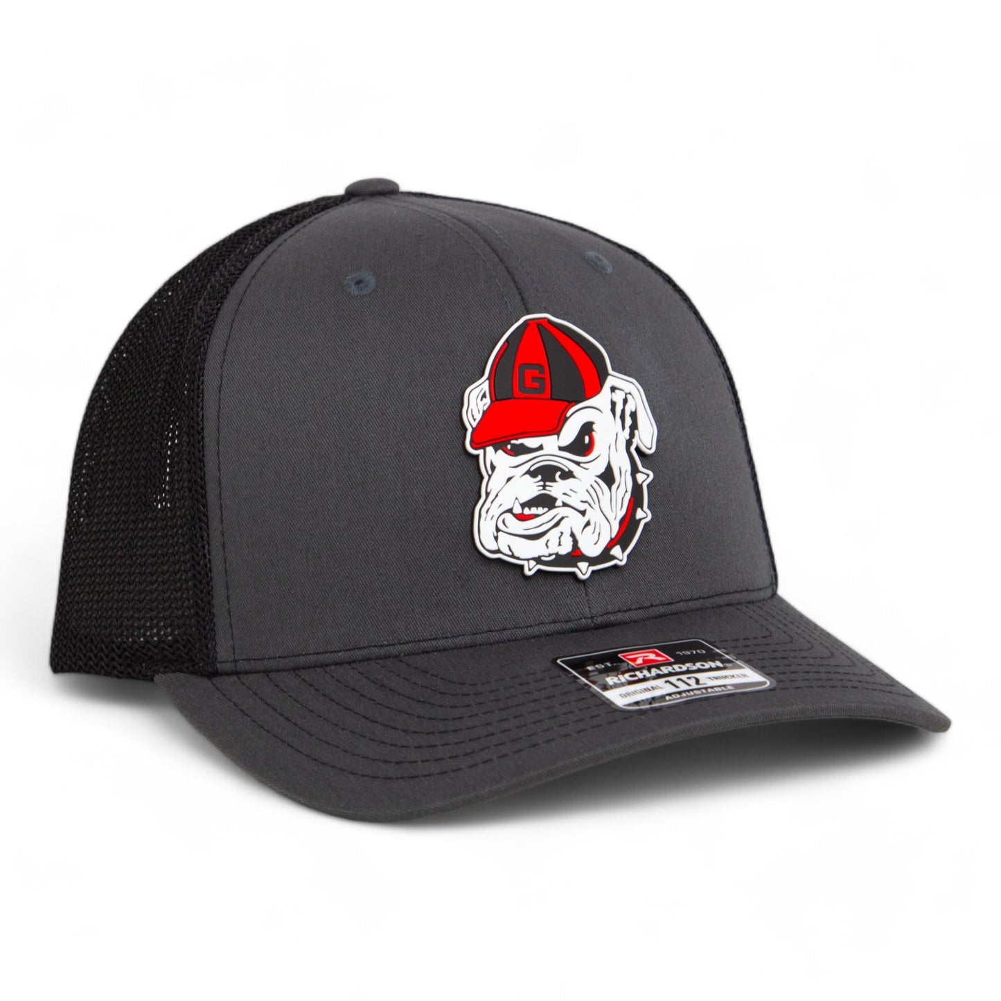 Georgia Bulldogs Retro UGA 3D Snapback Trucker Hat- Charcoal/ Black