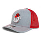 Georgia Bulldogs Retro UGA 3D Snapback Trucker Hat- Heather Grey/ Red