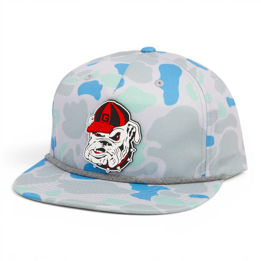Georgia Bulldogs Retro UGA 3D Umpqua Rope Hat- Saltwater Duck Camo/ Charcoal