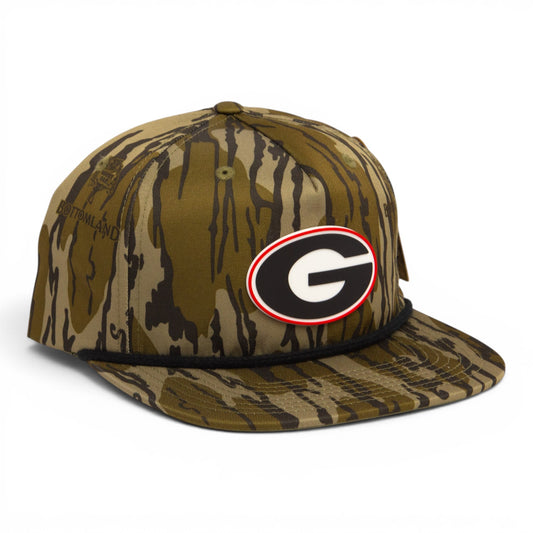 Georgia Bulldogs Power G 3D Umpqua Rope Hat- Mossy Oak Bottomland/ Black