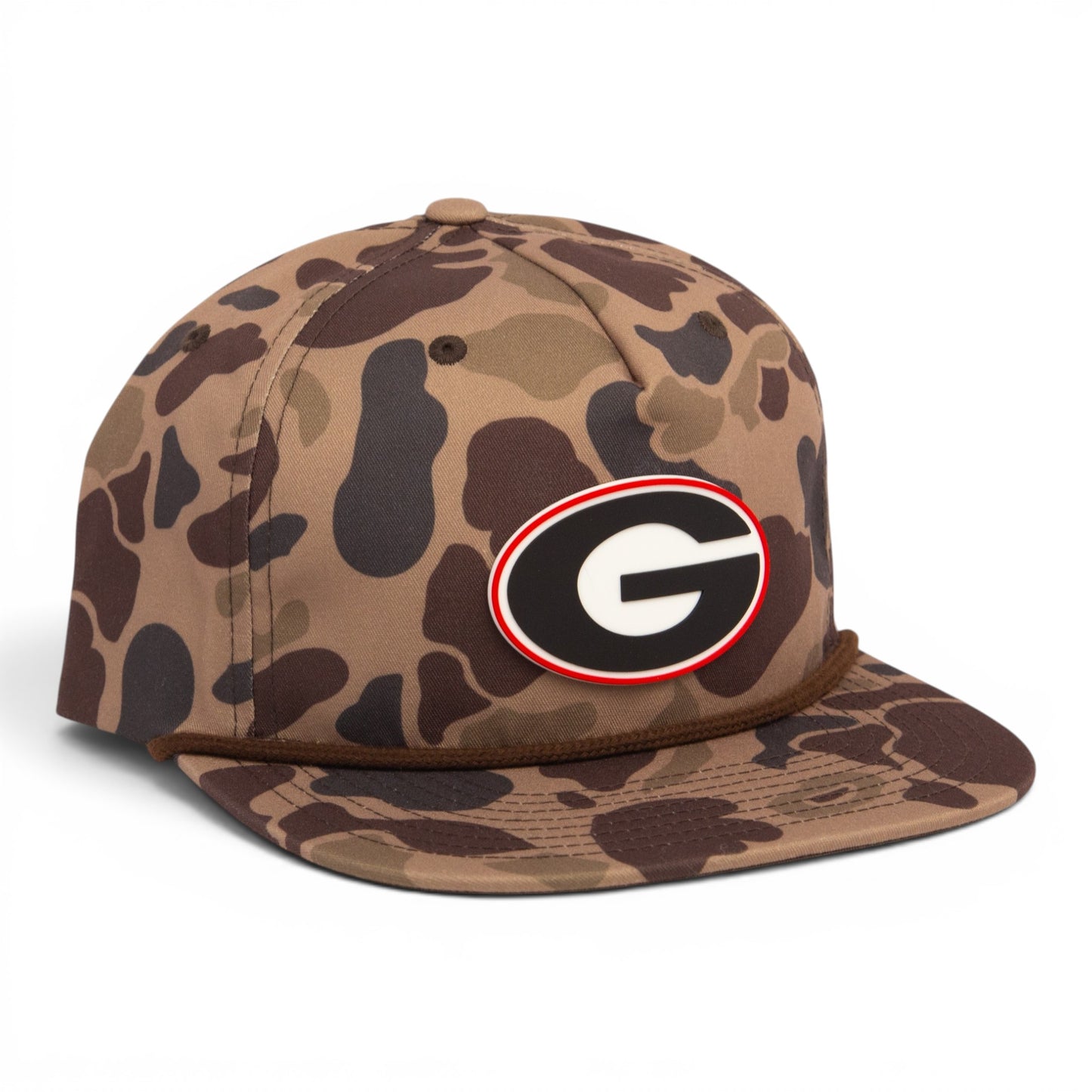 Georgia Bulldogs Power G 3D Umpqua Rope Hat- Bark Duck Camo/ Brown