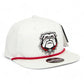 Georgia Bulldogs UGA 3D Classic Rope Hat- White/ Red