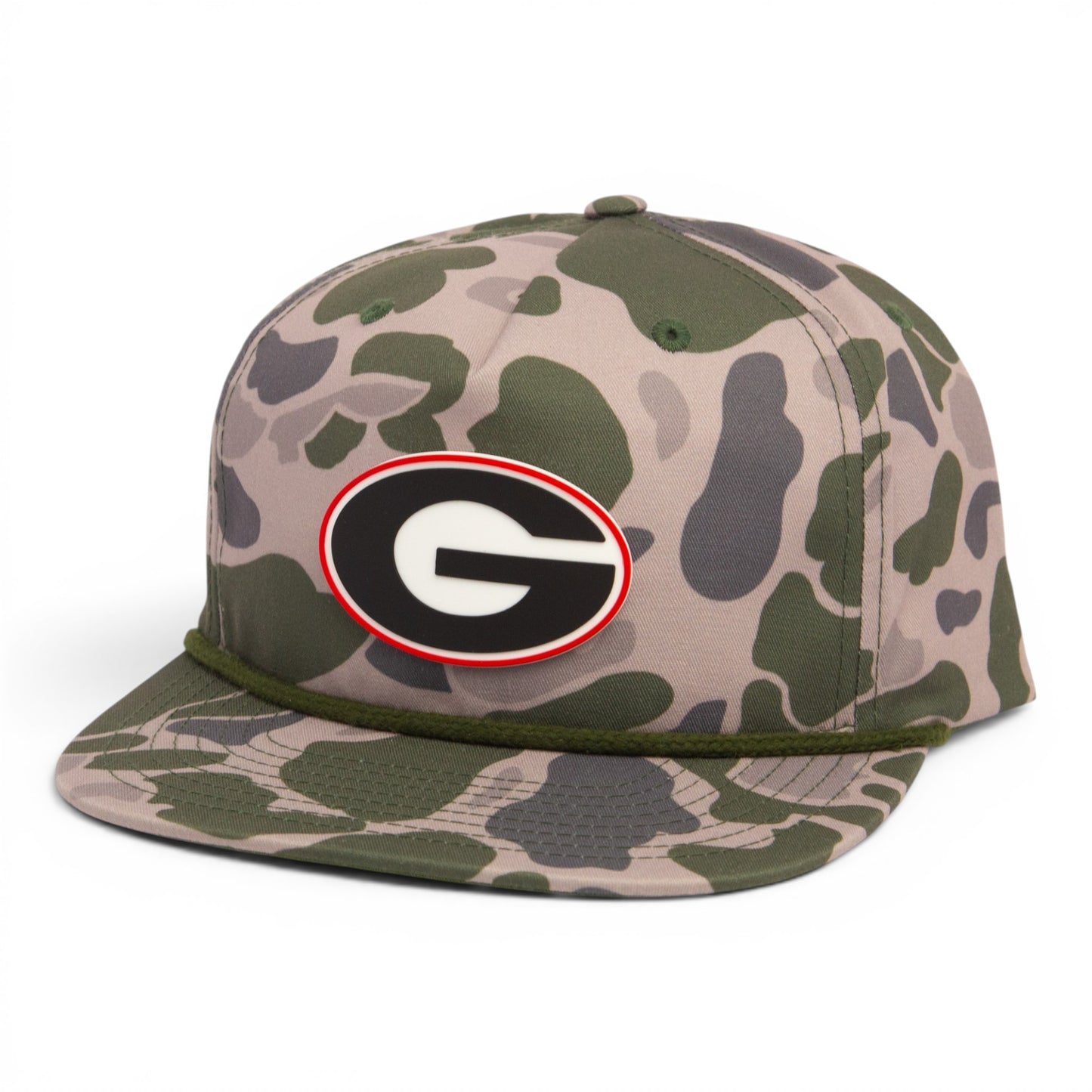 Georgia Bulldogs Power G 3D Umpqua Rope Hat- Marsh Duck Camo/ Olive Green