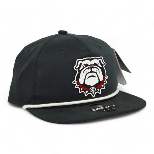 Georgia Bulldogs UGA 3D Classic Rope Hat- Charcoal/ White