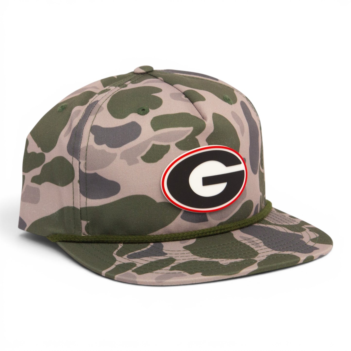 Georgia Bulldogs Power G 3D Umpqua Rope Hat- Marsh Duck Camo/ Olive Green