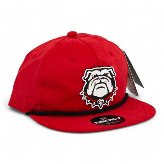 Georgia Bulldogs UGA 3D Classic Rope Hat- Red/ Black