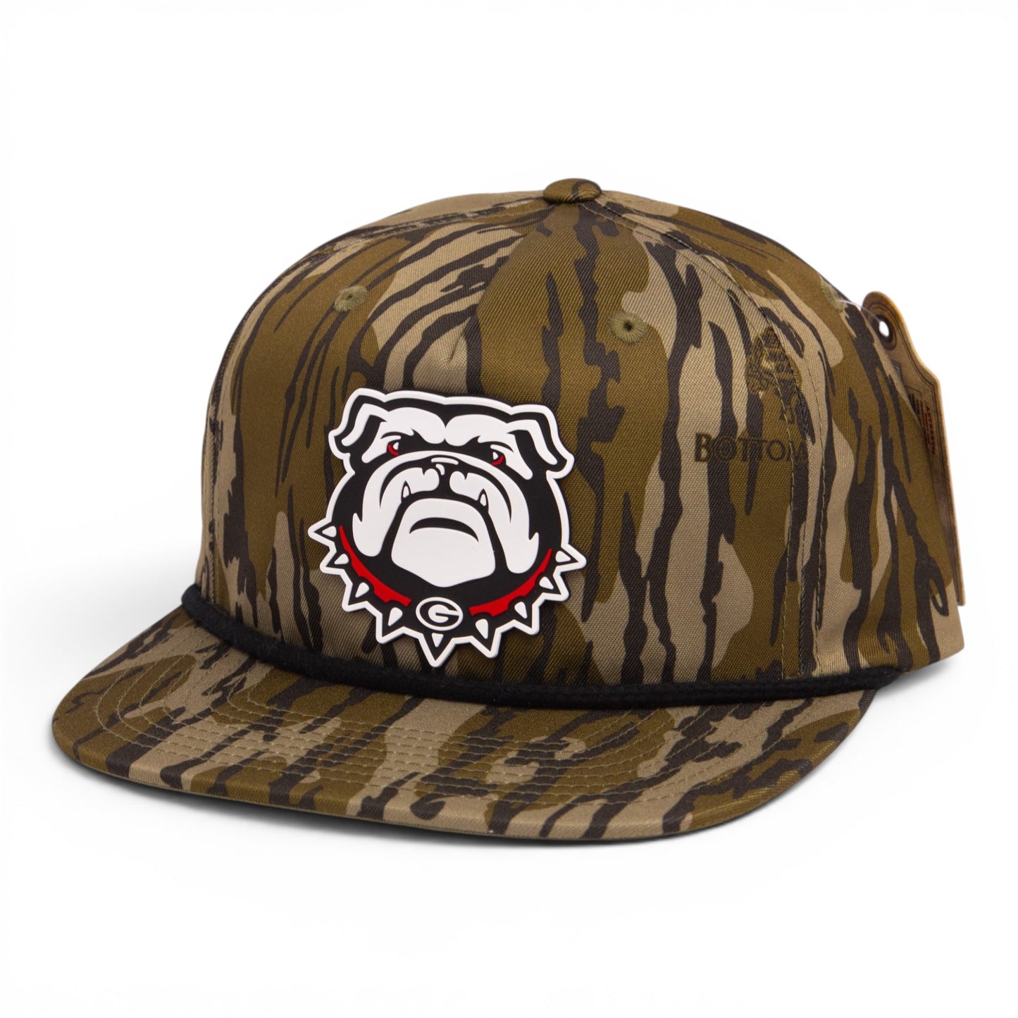 Georgia Bulldogs UGA 3D Umpqua Rope Hat- Mossy Oak Bottomland/ Black
