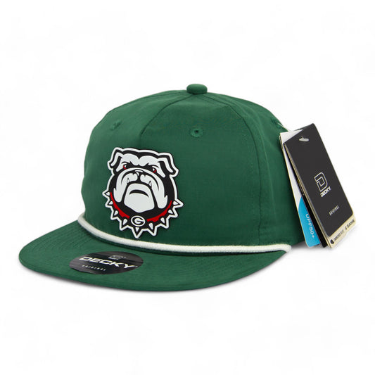 Georgia Bulldogs UGA 3D Classic Rope Hat- Forest/ White