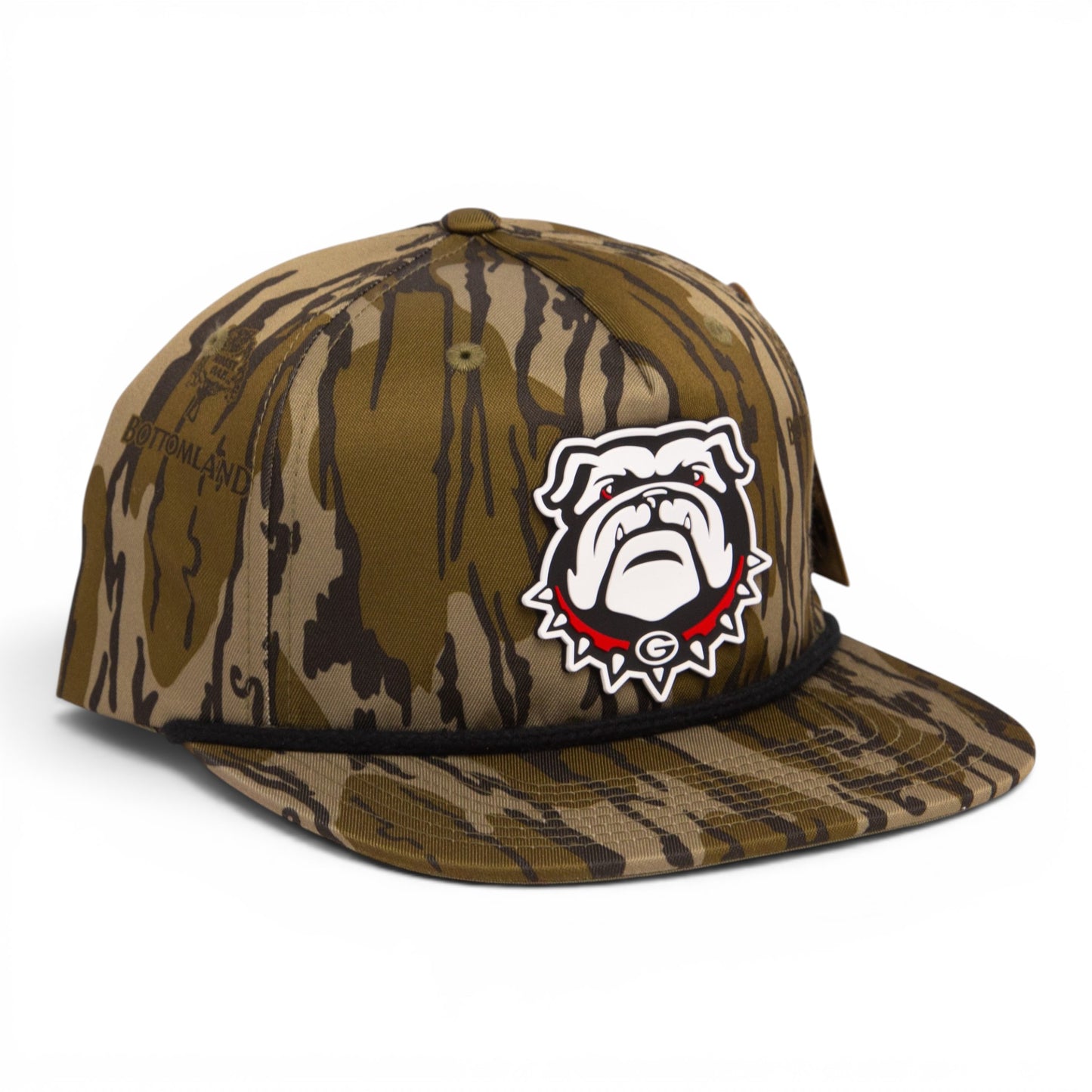 Georgia Bulldogs UGA 3D Umpqua Rope Hat- Mossy Oak Bottomland/ Black