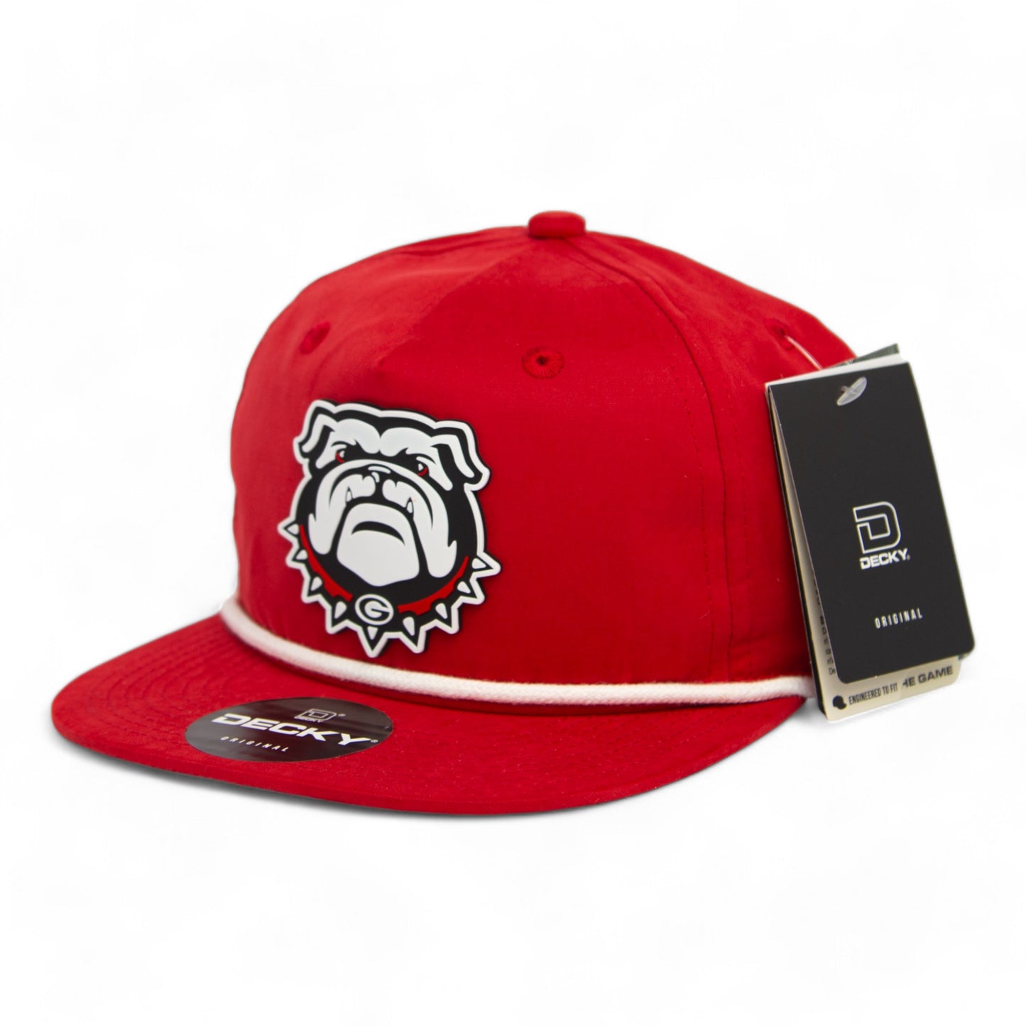 Georgia Bulldogs UGA 3D Classic Rope Hat- Red/ White