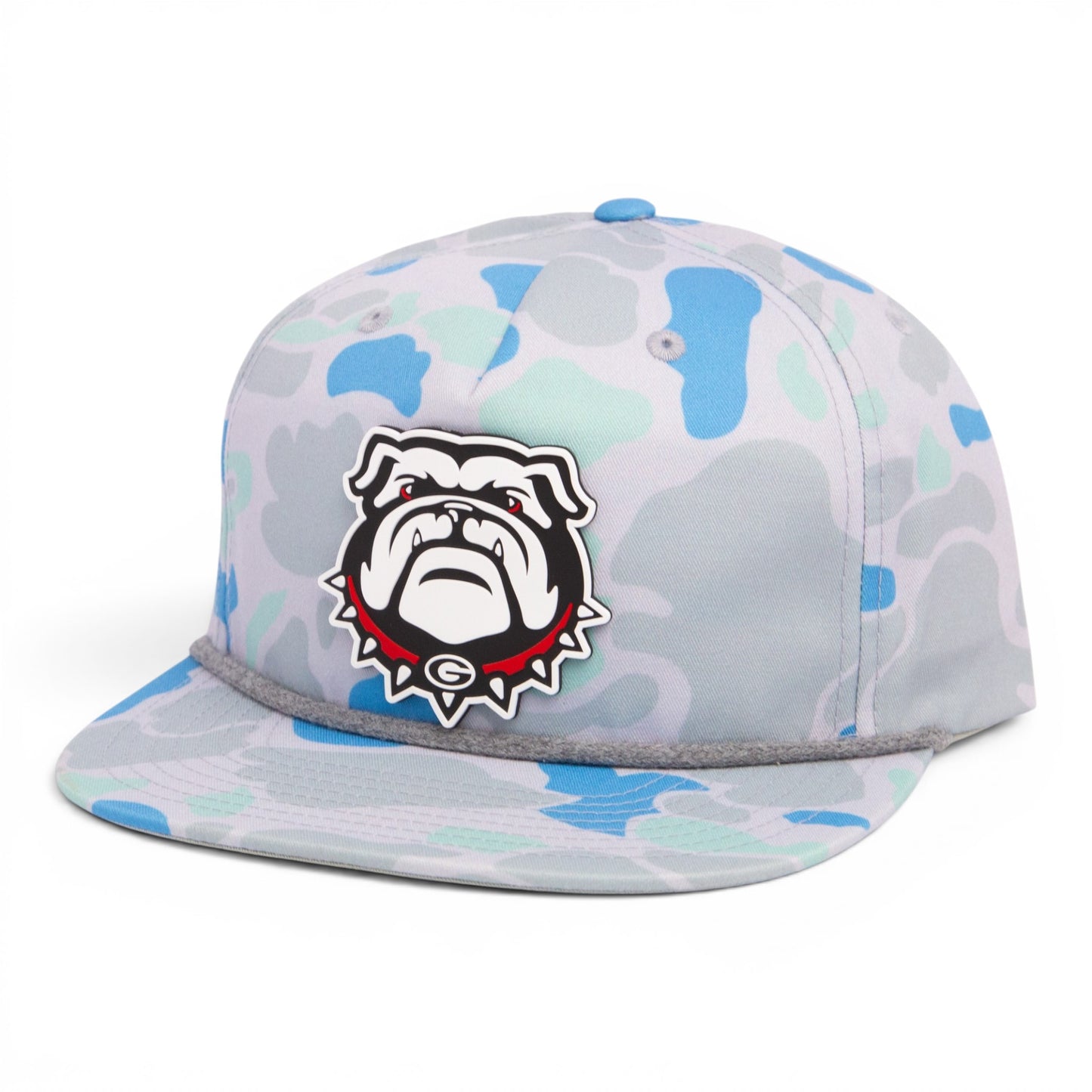 Georgia Bulldogs UGA 3D Umpqua Rope Hat- Saltwater Duck Camo/ Charcoal
