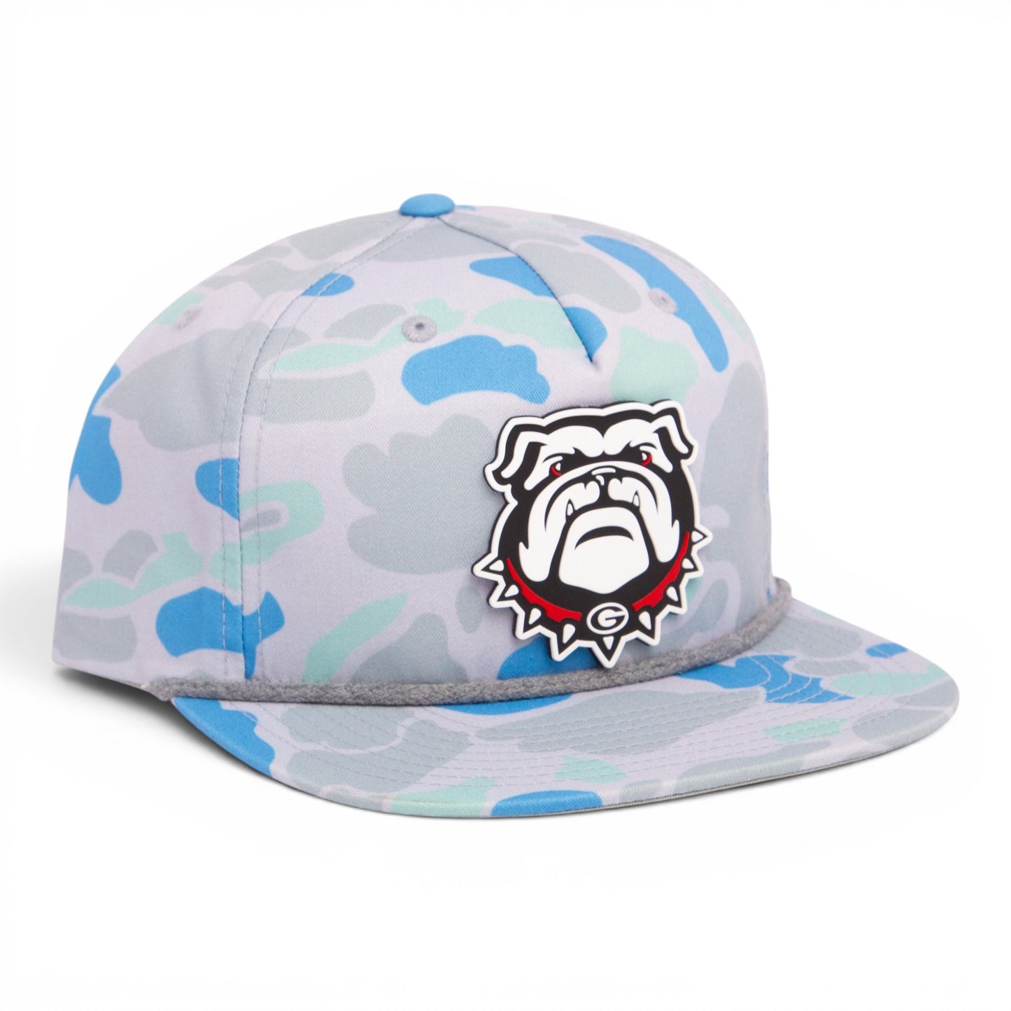 Georgia Bulldogs UGA 3D Umpqua Rope Hat- Saltwater Duck Camo/ Charcoal