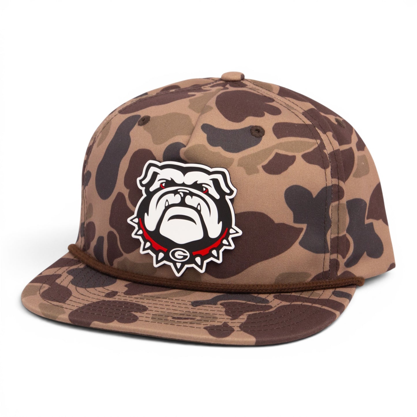 Georgia Bulldogs UGA 3D Umpqua Rope Hat- Bark Duck Camo/ Brown