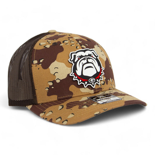 Georgia Bulldogs UGA 3D Snapback Trucker Hat- Desert Camo/ Brown