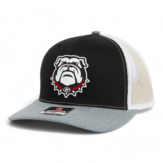 Georgia Bulldogs UGA 3D Snapback Trucker Hat- Black/ White/ Grey