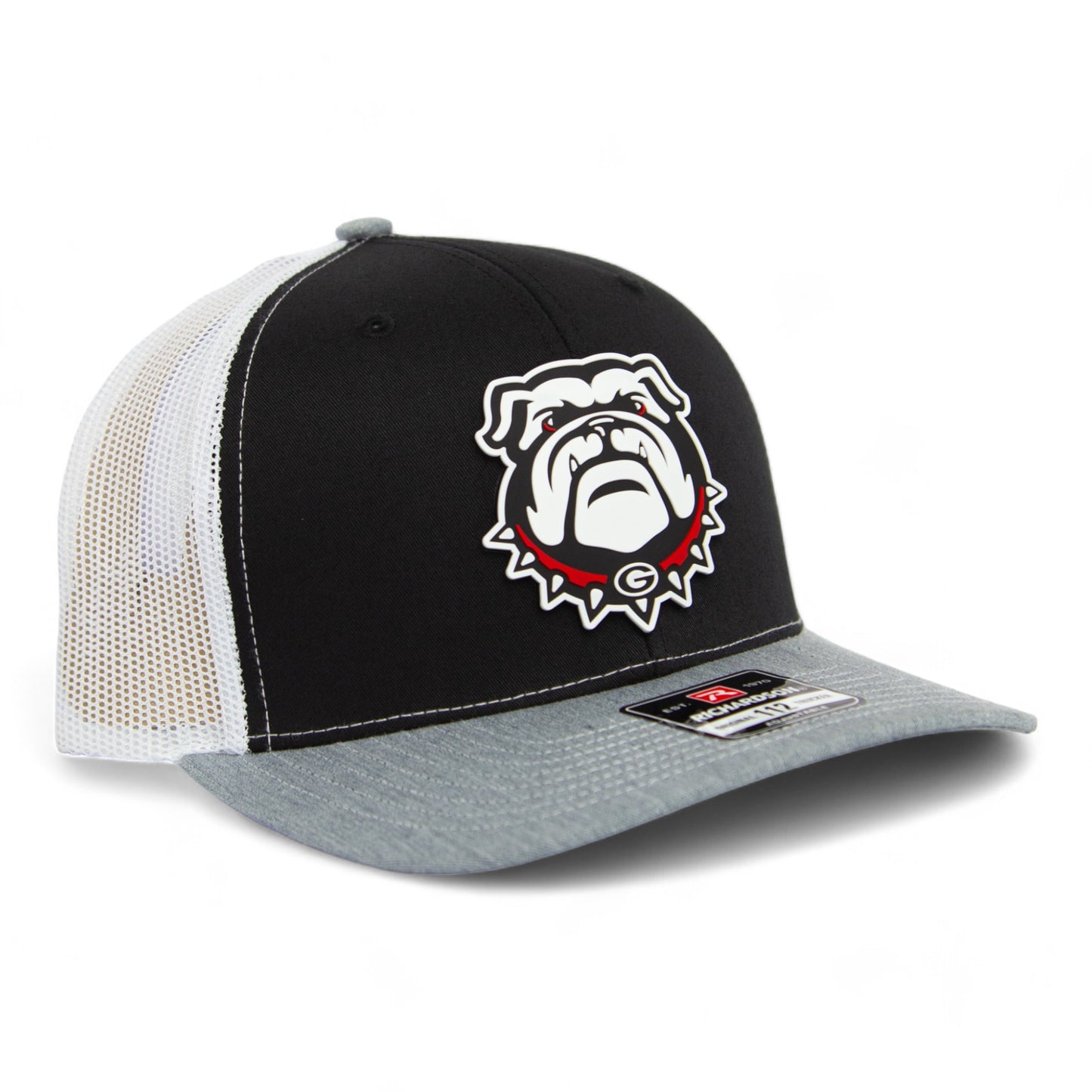 Georgia Bulldogs UGA 3D Snapback Trucker Hat- Black/ White/ Grey