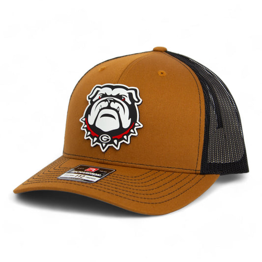 Georgia Bulldogs UGA 3D Snapback Trucker Hat- Carmel/ Black