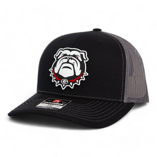 Georgia Bulldogs UGA 3D Snapback Trucker Hat- Black/ Charcoal