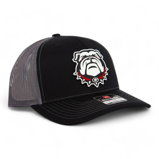 Georgia Bulldogs UGA 3D Snapback Trucker Hat- Black/ Charcoal