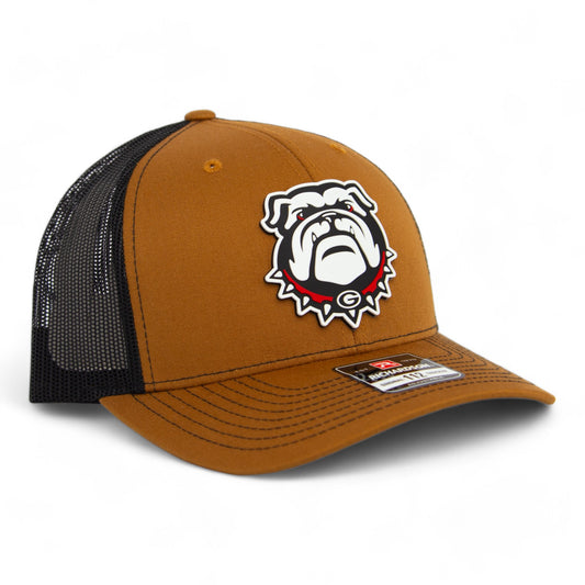 Georgia Bulldogs UGA 3D Snapback Trucker Hat- Carmel/ Black