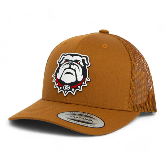 Georgia Bulldogs UGA 3D YP Snapback Trucker Hat- Carmel