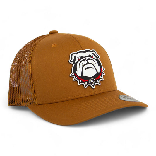 Georgia Bulldogs UGA 3D YP Snapback Trucker Hat- Carmel