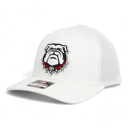 Georgia Bulldogs UGA 3D Snapback Trucker Hat- White