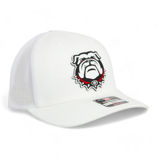 Georgia Bulldogs UGA 3D Snapback Trucker Hat- White