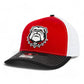 Georgia Bulldogs UGA 3D Snapback Trucker Hat- Red/ White/ Black