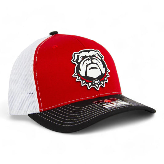 Georgia Bulldogs UGA 3D Snapback Trucker Hat- Red/ White/ Black