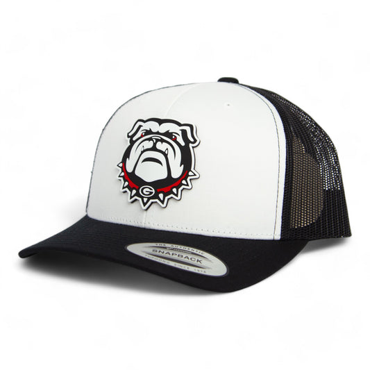 Georgia Bulldogs UGA 3D YP Snapback Trucker Hat- White/ Black