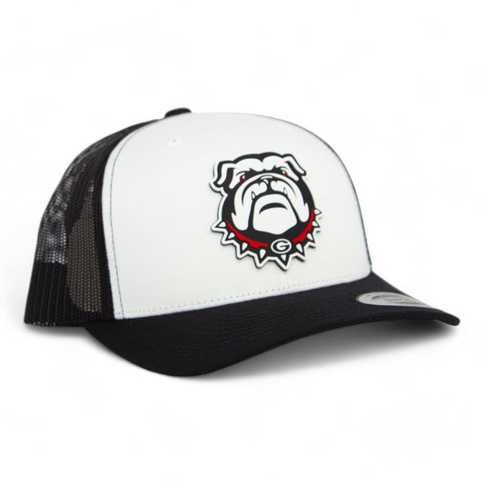 Georgia Bulldogs UGA 3D YP Snapback Trucker Hat- White/ Black