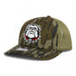 Georgia Bulldogs UGA 3D Snapback Trucker Hat- Mossy Oak Bottomland/ Loden