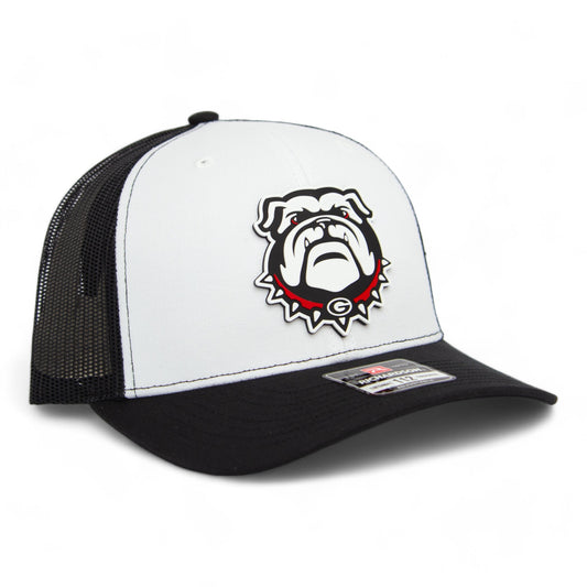 Georgia Bulldogs UGA 3D Snapback Trucker Hat- White/ Black