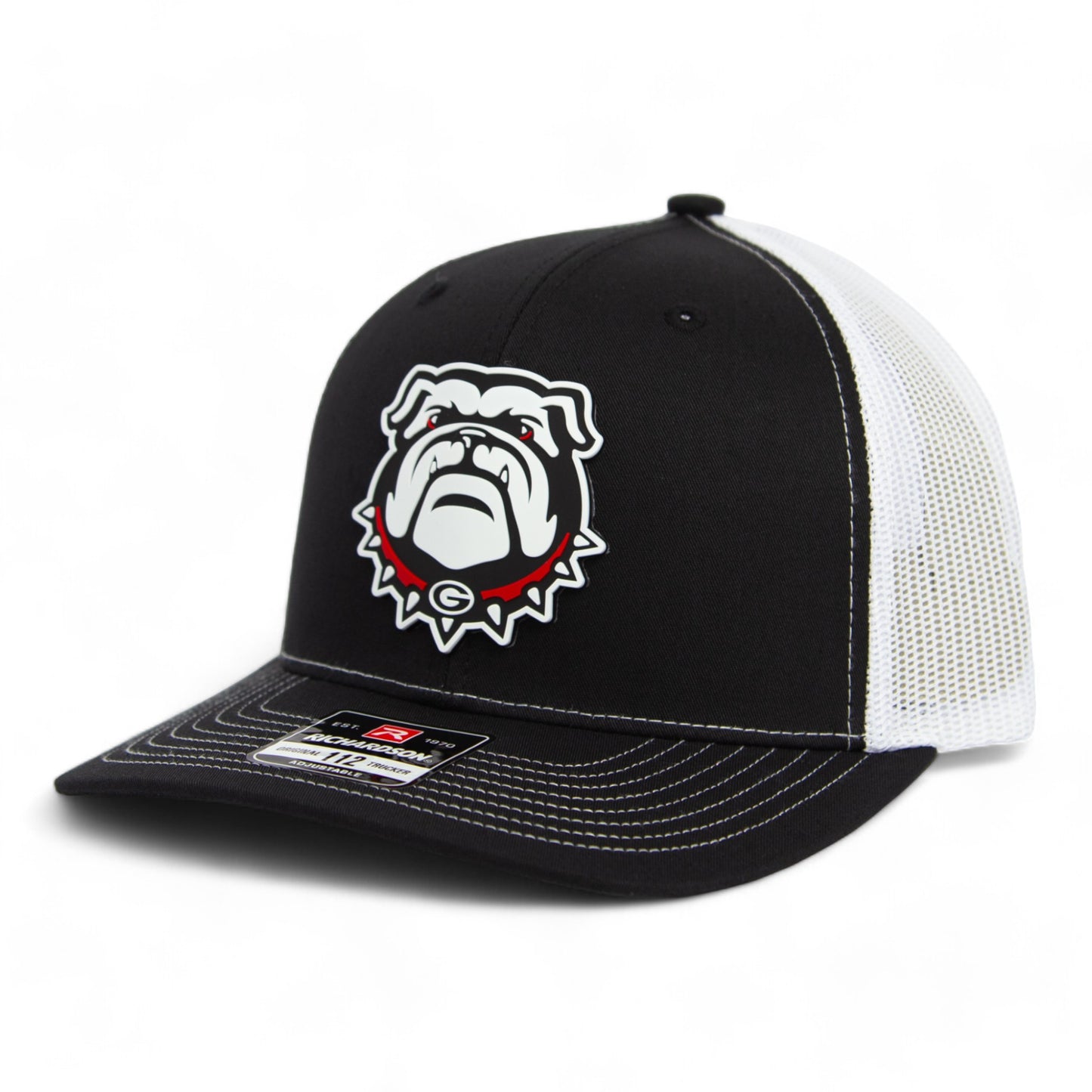 Georgia Bulldogs UGA 3D Snapback Trucker Hat- Black/ White