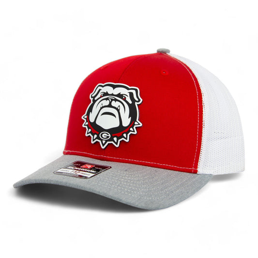 Georgia Bulldogs UGA 3D Snapback Trucker Hat- Red/ White/ Grey