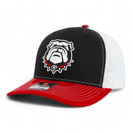 Georgia Bulldogs UGA 3D Snapback Trucker Hat- Black/ White/ Red