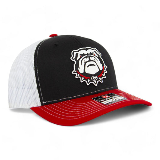 Georgia Bulldogs UGA 3D Snapback Trucker Hat- Black/ White/ Red