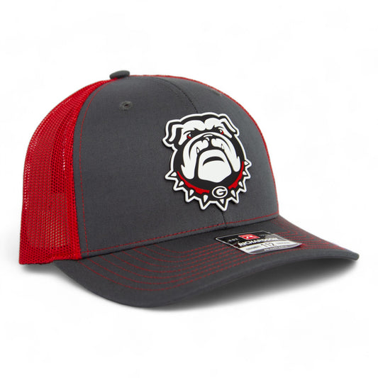 Georgia Bulldogs UGA 3D Snapback Trucker Hat- Charcoal/ Red