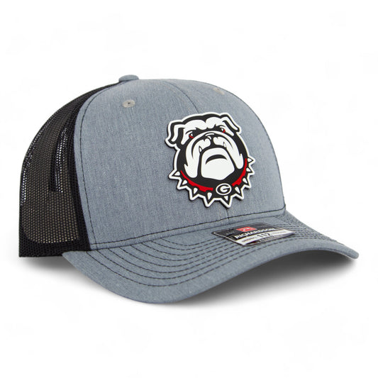 Georgia Bulldogs UGA 3D Snapback Trucker Hat- Heather Grey/ Black