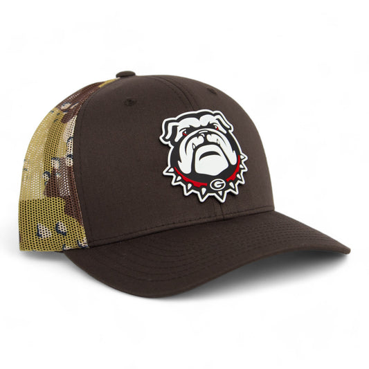 Georgia Bulldogs UGA 3D Snapback Trucker Hat- Brown/ Desert Camo