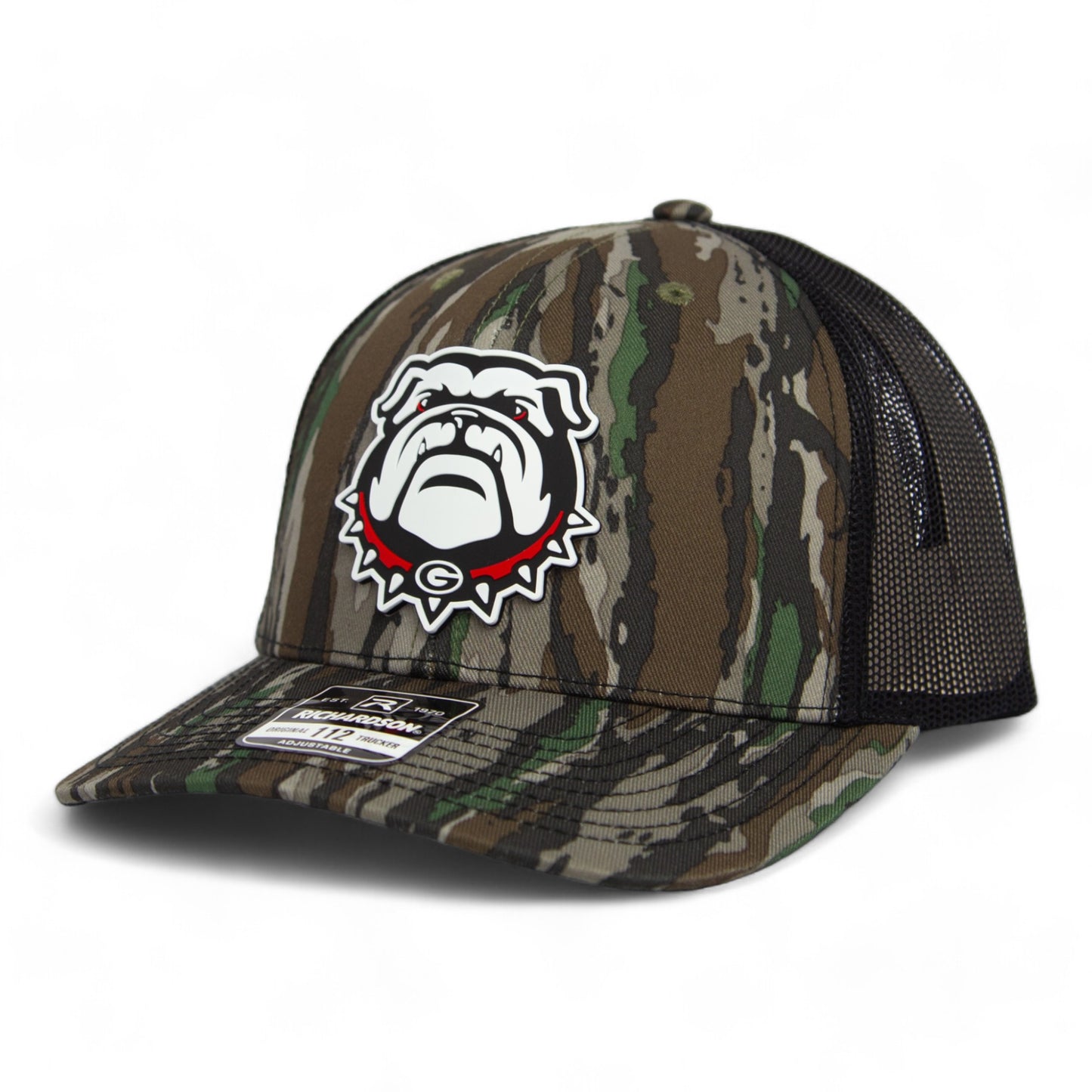 Georgia Bulldogs UGA 3D Snapback Trucker Hat- Realtree Original/ Black