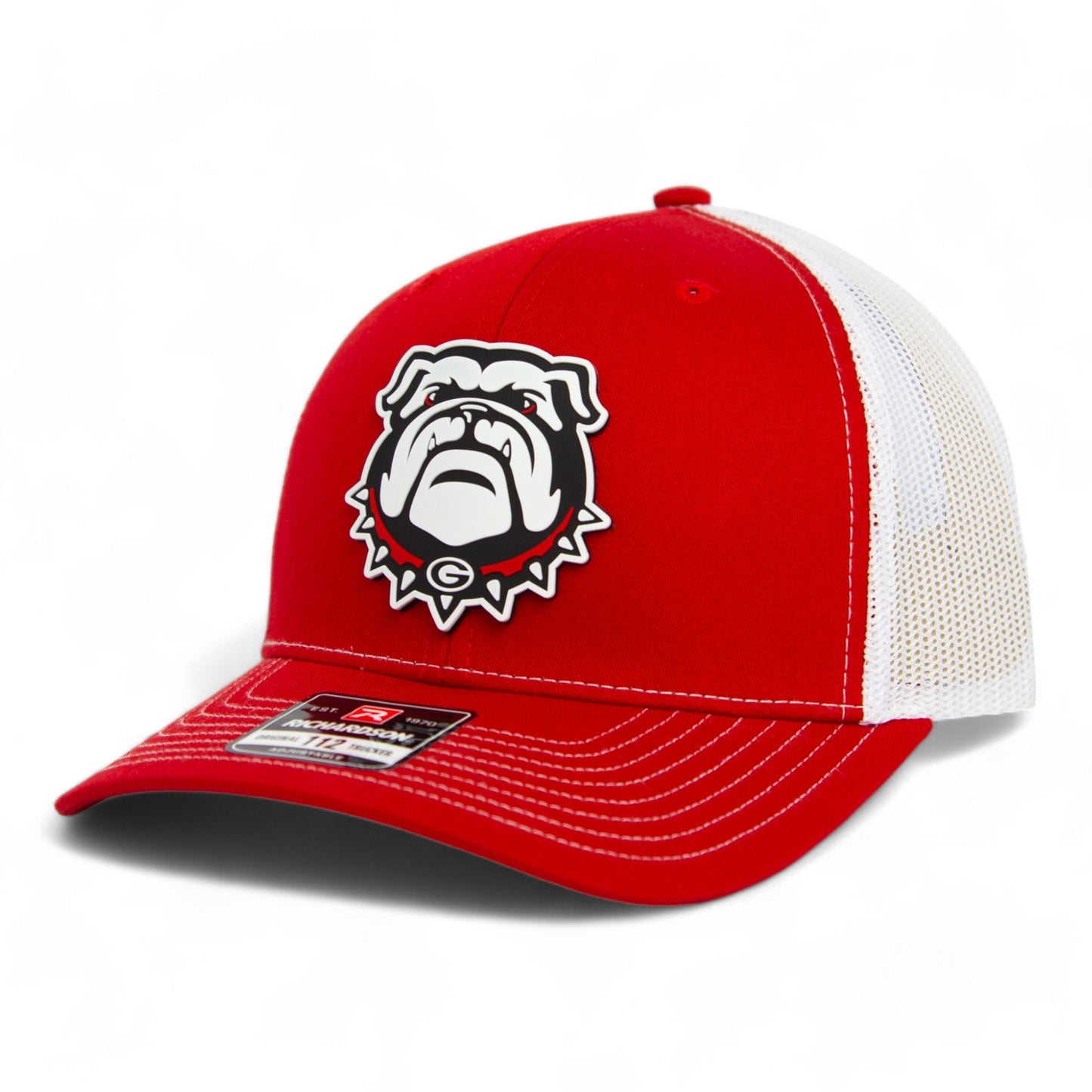 Georgia Bulldogs UGA 3D Snapback Trucker Hat- Red/ White