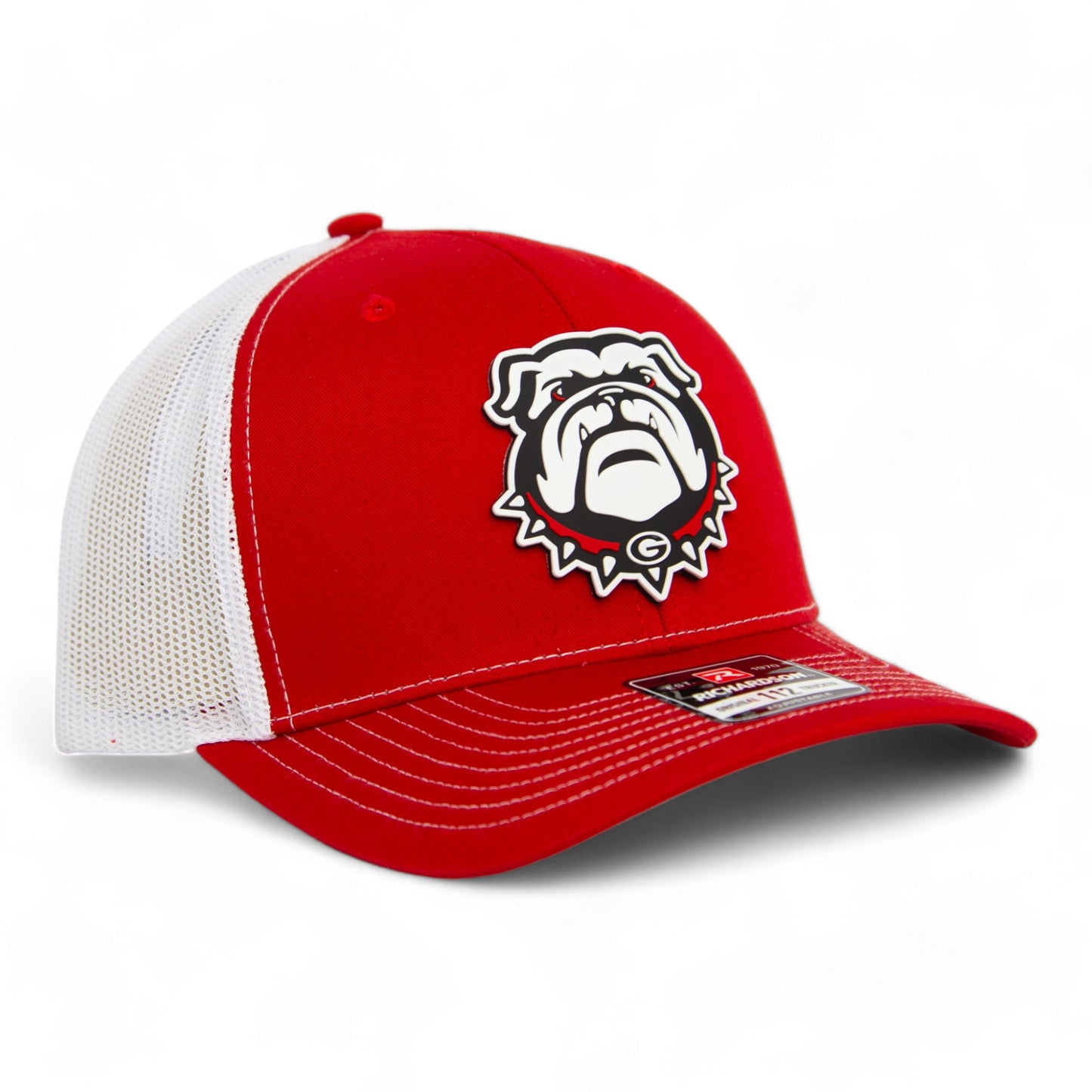 Georgia Bulldogs UGA 3D Snapback Trucker Hat- Red/ White