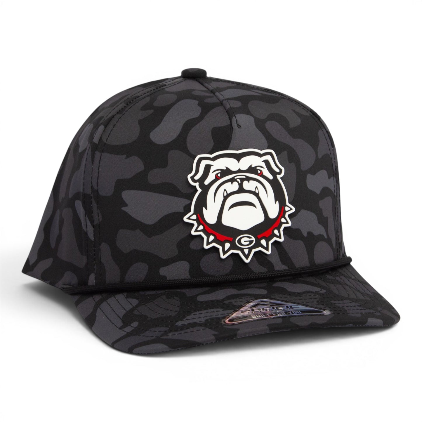 Georgia Bulldogs UGA 3D Duck Camo Rope Hat- Blackout