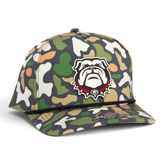 Georgia Bulldogs UGA 3D Duck Camo Rope Hat- Bayou