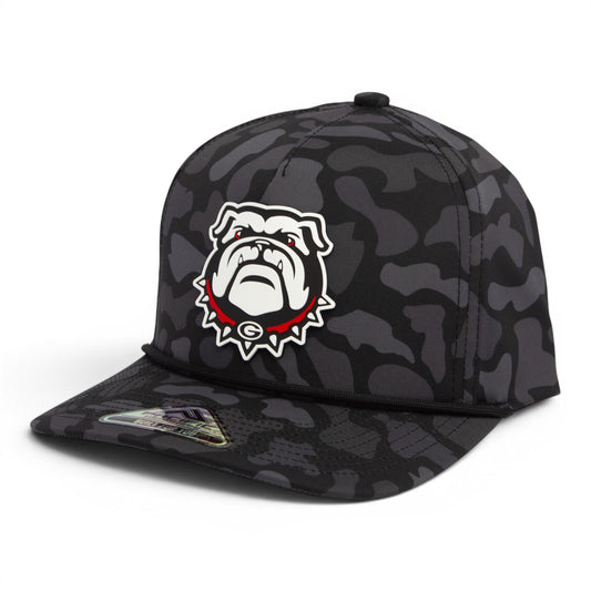 Georgia Bulldogs UGA 3D Duck Camo Rope Hat- Blackout
