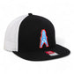 Houston Oilers 3D Wool Blend Flat Bill Hat- Black/ White